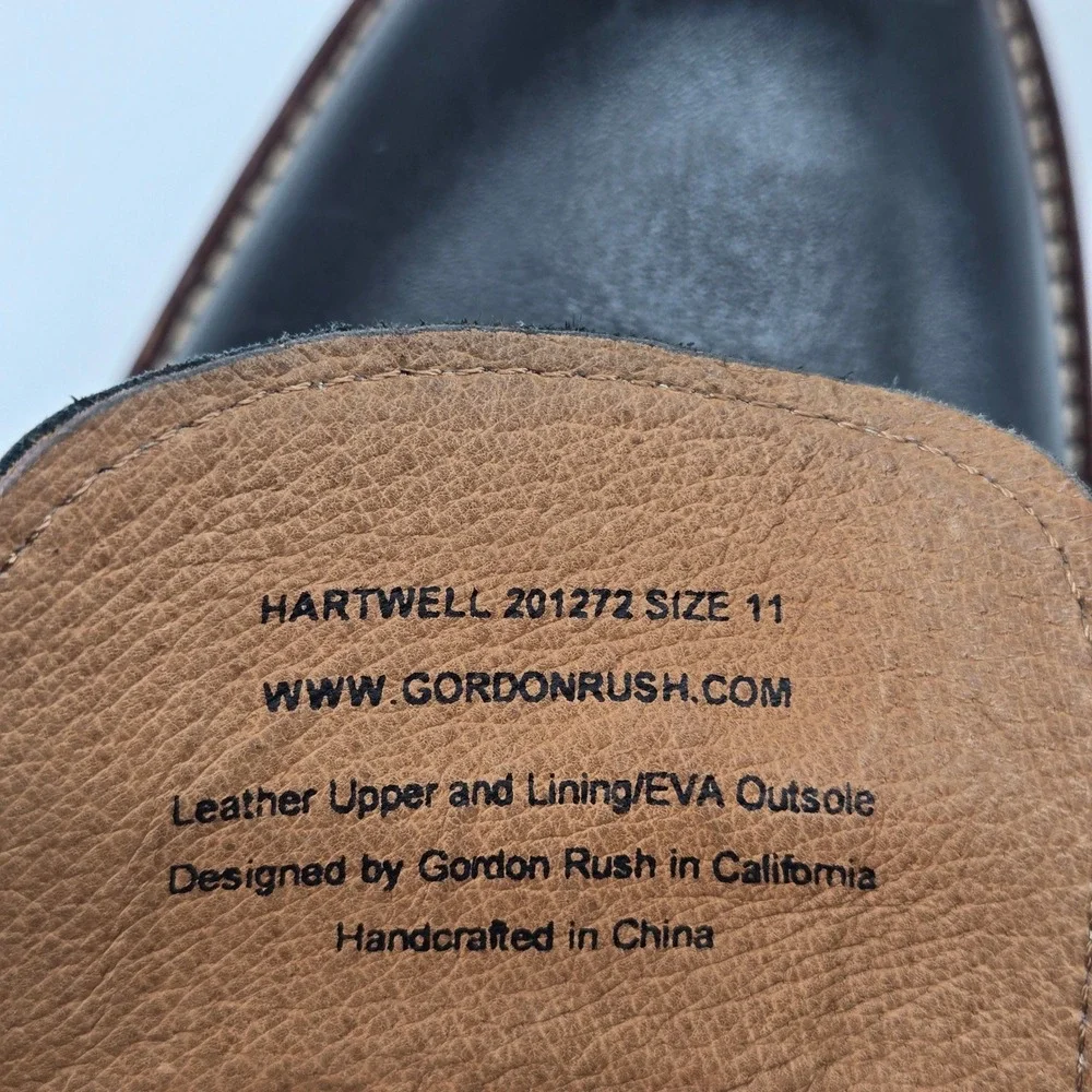 Gordon Rush Hartwell Black Leather Chukka Desert Dress Oxford Boots Men Size 11